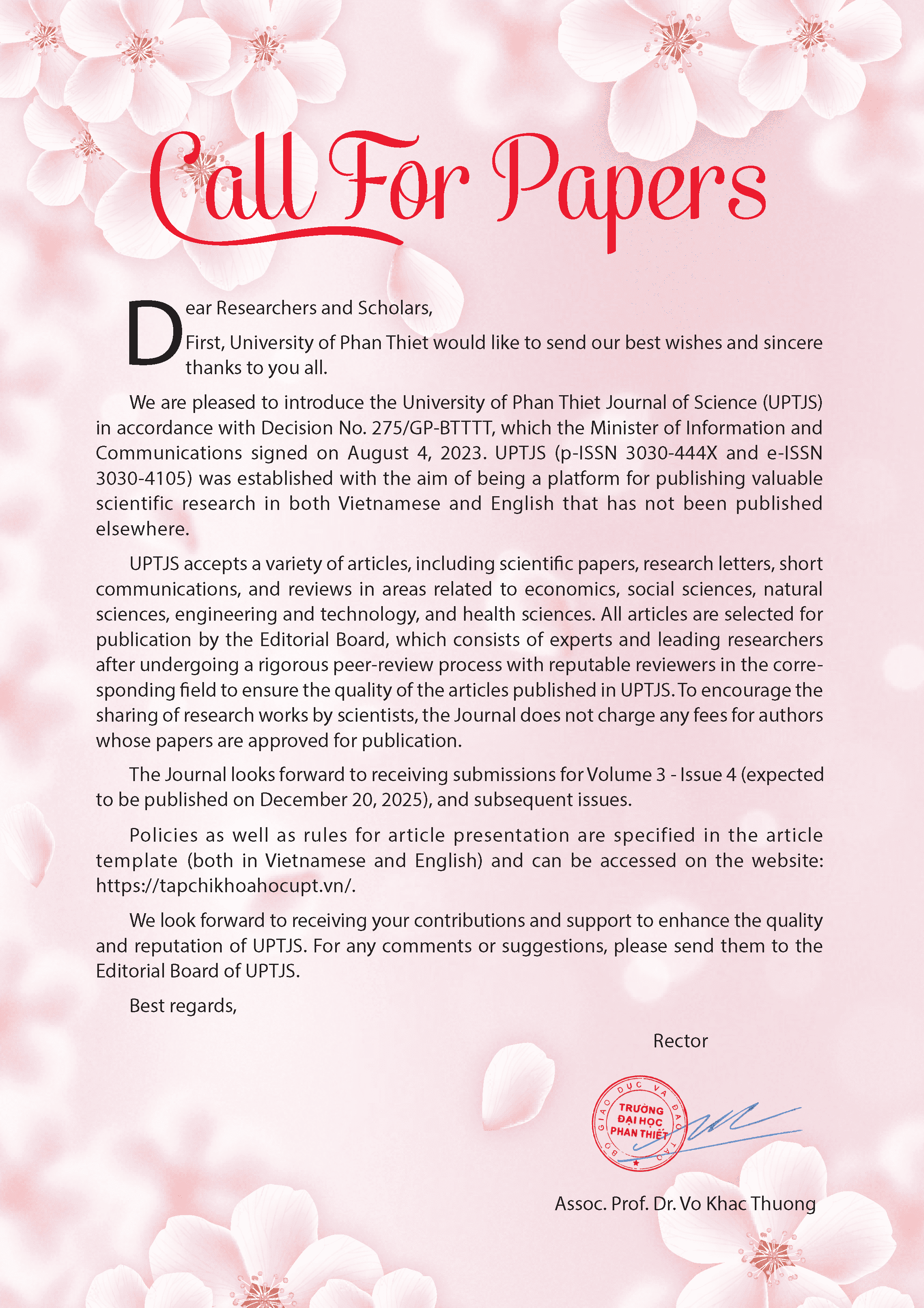 Call for Papers (Default)